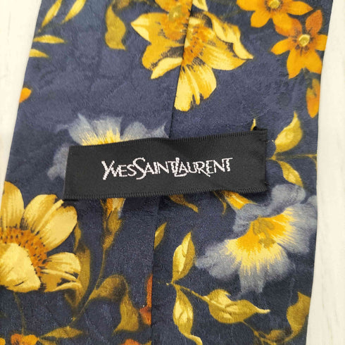 イヴサンローラン Yves Saint Laurent 花柄 ネクタイ メンズ