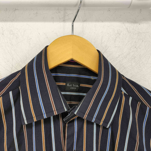 ポールスミスロンドン Paul Smith LONDON マルチカラーストライプ 長袖シャツ メンズ 39