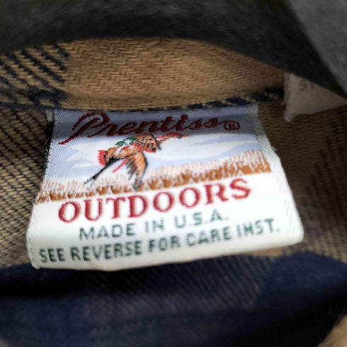 プレンティス Prentiss outdoors usa製 チェック ネルシャツ メンズ import:M