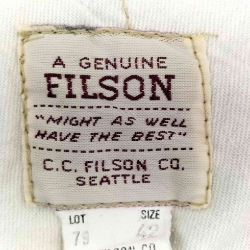 フィルソン FILSON 70S USA製 ダック シングルティンパンツ メンズ 42