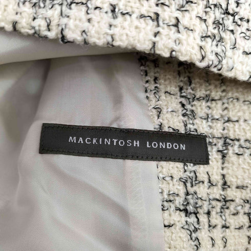 マッキントッシュ ロンドン Mackintosh LONDON 1B ジャケット フレアスカート ツイード セットアップ レディース 38