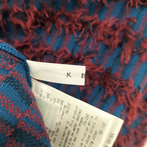 ケイビーエフ KBF ツイードフリンジニット レディース ONE SIZE