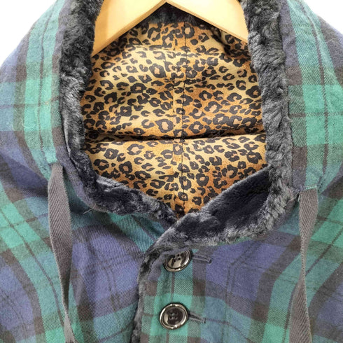 タオコムデギャルソン tao COMME des GARCONS リバーシブル チェック レオパード ジャケット レディース JPN:S