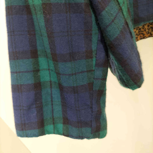 タオコムデギャルソン tao COMME des GARCONS リバーシブル チェック レオパード ジャケット レディース JPN:S