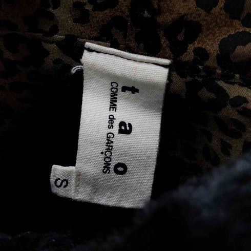 タオコムデギャルソン tao COMME des GARCONS リバーシブル チェック レオパード ジャケット レディース JPN:S