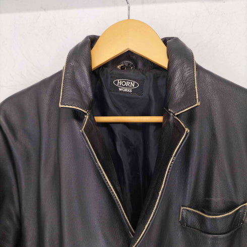ホーンワークス HORN WORKS 本革 テーラード ジャケット メンズ import:L