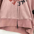 WOKE EDGE Washed Thermal Zip HoodieサーマルZIP UPパーカー メンズ L