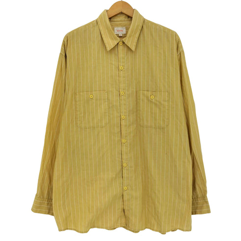 ビームス BEAMS ストライプ ワークシャツ メンズ JPN:XL
