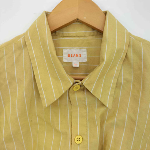 ビームス BEAMS ストライプ ワークシャツ メンズ JPN:XL