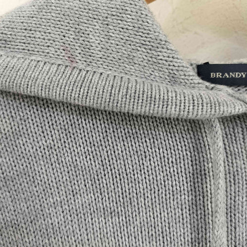 BRANDY MELVILLE ニット ジップアップパーカー レディース