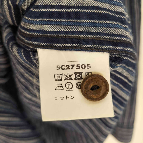 シュガーケーン SUGAR CANE フィクションロマンス 5.25オンス インディゴストライプ ワークシャツ メンズ import:S