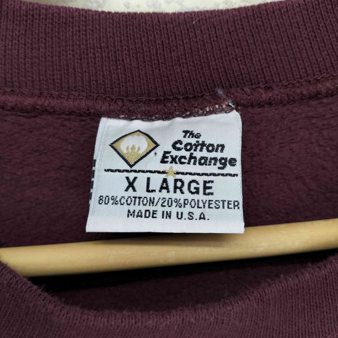 ザコットンエクスチェンジ THE COTTON EXCHANGE USA製 SMS クルーネックスウェット メンズ XL