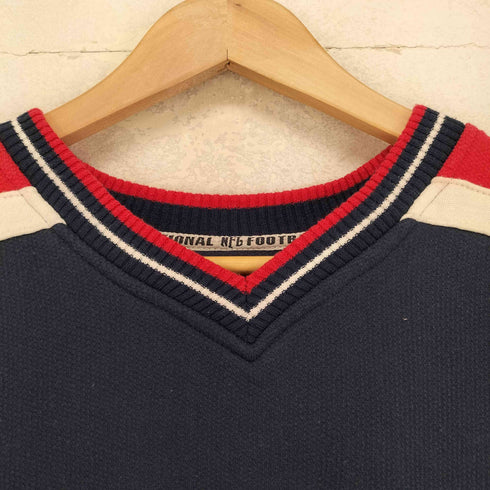 エヌエフエル NFL ロゴ刺繍Vネックスウェット メンズ L
