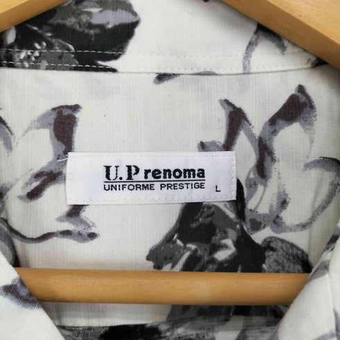 ユーピーレノマ U.P renoma 花柄オープンカラー S/S シャツ メンズ JPN:L