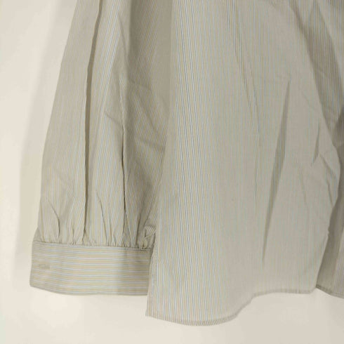 マッキントッシュフィロソフィー MACKINTOSH PHILOSOPHY フリルカラー ストライプシャツ レディース JPN:36