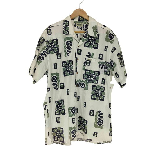 ゲスジーンズ GUESS JEANS 総柄開襟シャツ メンズ L