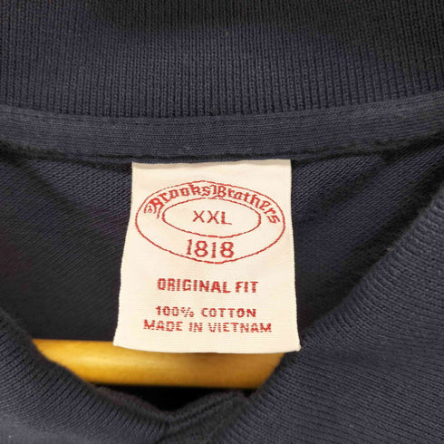 ブルックスブラザーズ BROOKS BROTHERS 鹿の子 original fit ロゴ刺繍 半袖ポロシャツ メンズ xxl