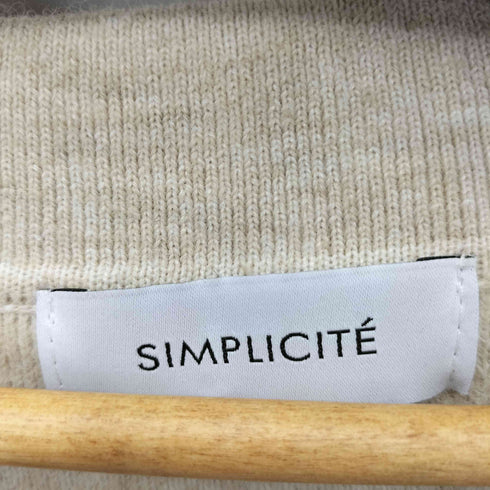 シンプリシテェ SIMPLICITE スキッパー アクリルニットセーター レディース F