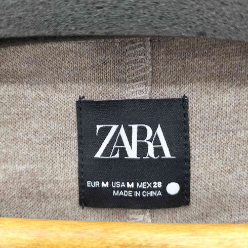 ザラ ZARA ウールメルトン ロングベスト レディース M