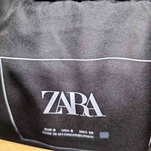 ザラ ZARA リブ切り替え 中綿 パファーベスト レディース S