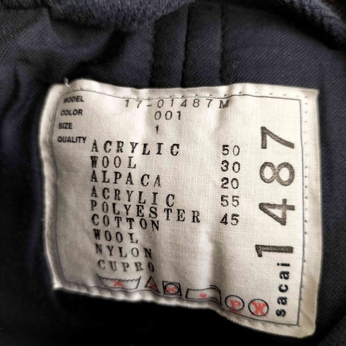 サカイ Sacai 17AW ボアダッフルコート メンズ JPN:1