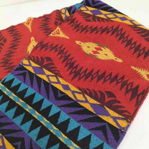 ペンドルトン PENDLETON USA製 ネイティブ柄 ピュア ウール フランジ マフラー メンズ