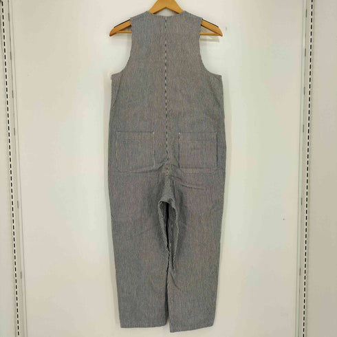 イエナラブークル IENA LA BOUCLE ストライプ コットン Vネック ジャンプスーツ レディース 36