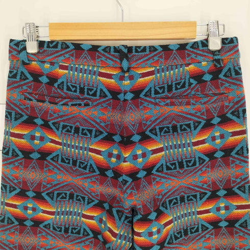 ペンドルトン PENDLETON USA製 ネイティブ柄 ボーダー コットン クロップド パンツ メンズ S
