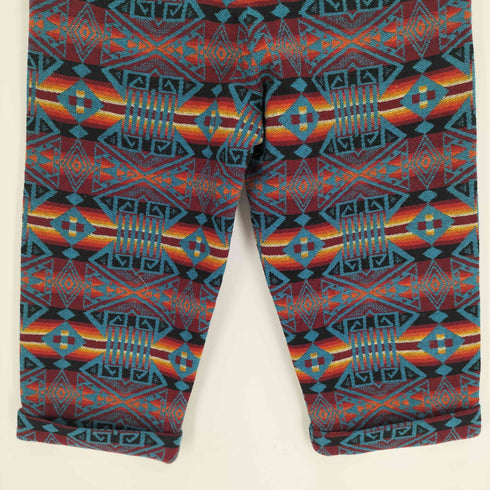 ペンドルトン PENDLETON USA製 ネイティブ柄 ボーダー コットン クロップド パンツ メンズ S
