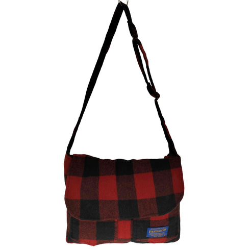ペンドルトン PENDLETON メキシコ製 バッファローチェック フラップポケット フランネルシャツ リメイク ショルダーバック メンズ