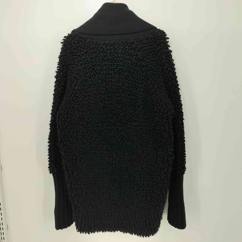 ディーゼル DIESEL モヘヤ混 プードルボア ガウン ジャケット メンズ import:XS