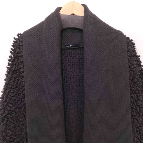 ディーゼル DIESEL モヘヤ混 プードルボア ガウン ジャケット メンズ import:XS