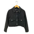 ザラ ZARA シルバーボタン メルトン カバーオールジャケット レディース S