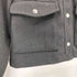 ザラ ZARA シルバーボタン メルトン カバーオールジャケット レディース S