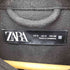 ザラ ZARA シルバーボタン メルトン カバーオールジャケット レディース S