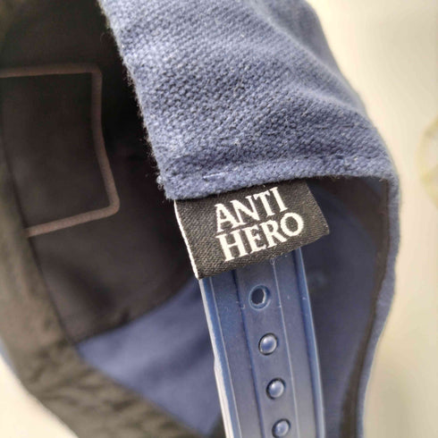 アンタイヒーロー ANTIHERO ロゴ刺繍 ワッペン 6パネル キャップ メンズ