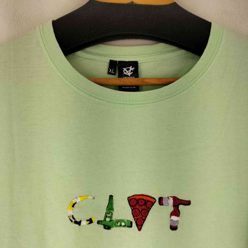 COLVETT デザインロゴ 刺繍 Tシャツ メンズ XL