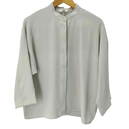 ユニクロ UNIQLO 25SS ドレープブラウス/7分袖 レディース JPN:L