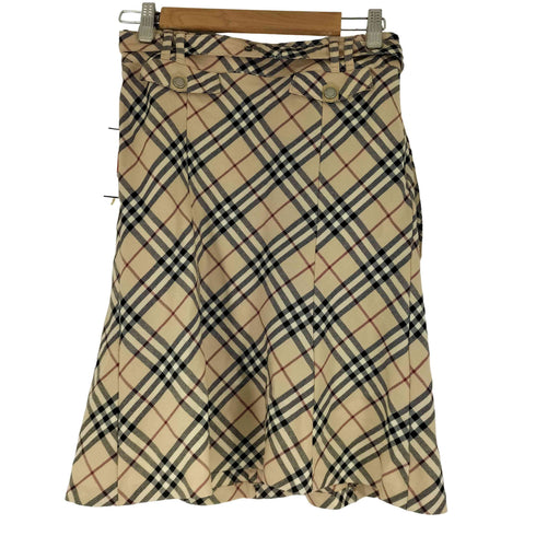バーバリーブルーレーベル BURBERRY BLUE LABEL ノバチェック ミニスカート レディース 38