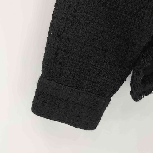 ザラ ZARA ツイード カバーオールジャケット レディース S