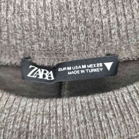 ザラ ZARA クロップド クルーネック ニットセーター レディース M