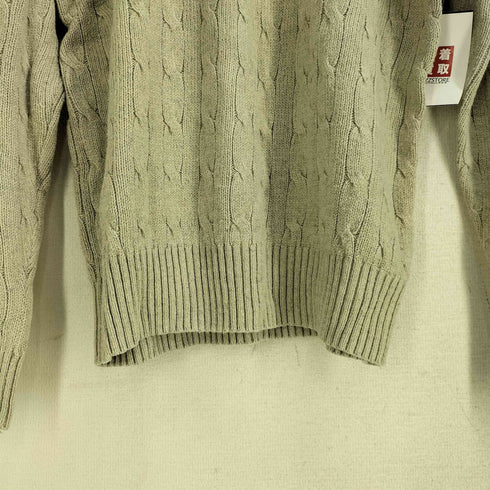 ポロラルフローレン POLO RALPH LAUREN ポニー刺繍 コットン ケーブルニット レディース import:M