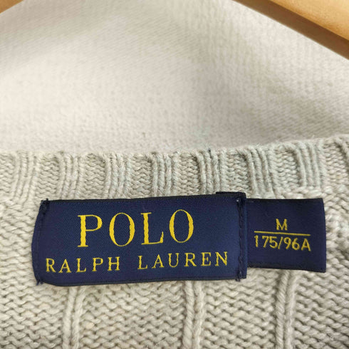 ポロラルフローレン POLO RALPH LAUREN ポニー刺繍 コットン ケーブルニット レディース import:M