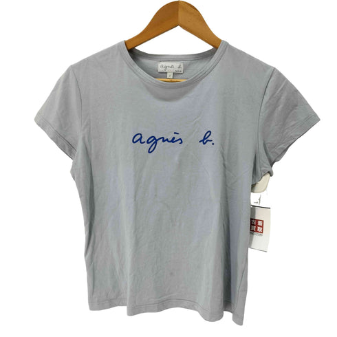 アニエスベー agnes b. フロントロゴプリント コットン半袖Tシャツ レディース JPN:2
