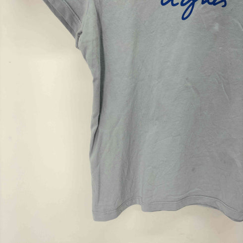 アニエスベー agnes b. フロントロゴプリント コットン半袖Tシャツ レディース JPN:2