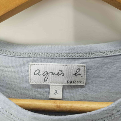 アニエスベー agnes b. フロントロゴプリント コットン半袖Tシャツ レディース JPN:2
