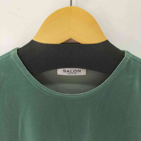 サロンアダムエロペ SALON adam et rope ベロアノースリーブプルオーバー【セットアップ対応・洗える】 レディース FREE