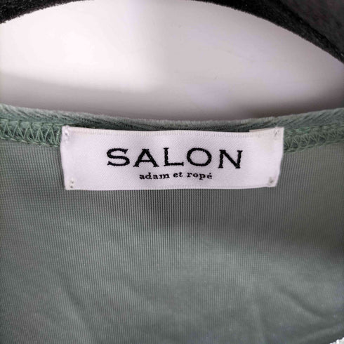 サロンアダムエロペ SALON adam et rope ベロアノースリーブプルオーバー【セットアップ対応・洗える】 レディース FREE