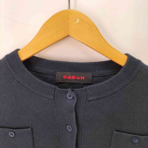 キャバン CABaN コットンカシミヤ クルーネックカーディガン レディース JPN:S
