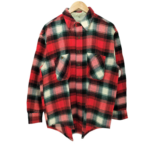 SEVENTH CLUB チェック柄 ロングスリーブネルシャツ メンズ import:L